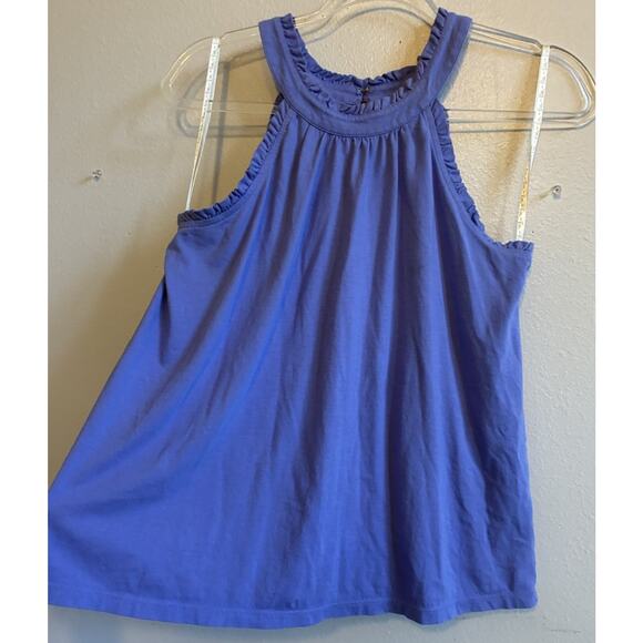Lilly Pulitzer Pastel Halter Top Purple Tank Sleeveless Ruffles Easter Jerrica S - Picture 12 of 12